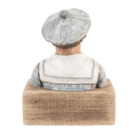Clayre & Eef | Decoratie Matroos Blauw Bruin 19x11x24 cm | 6H2426