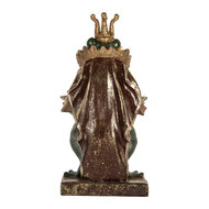 Clayre &amp; Eef   | Decoratie Kikker Groen Goudkleurig 16x15x28 cm | 6PR5565