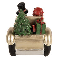 Clayre & Eef | Decoratie Kinderen in auto Goudkleurig Rood 22x14x16 cm | 6PR5675