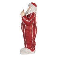 Clayre & Eef | Kerstdecoratie Kerstman Rood Wit 18x11x31 cm | 6PR5760