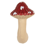 Clayre &amp; Eef   | Deurknop Rood Beige 3x4x6 cm / S3 cm | 66263