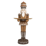 Clayre & Eef | Kerstdecoratie Notenkraker Bruin 18x15x40 cm | 6PR5400