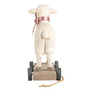 Clayre & Eef | Decoratie beeld Schaap Beige Bruin 17x9x20 cm | 6PR5419