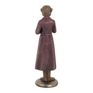 Clayre & Eef | Decoratie Aap Bruin Rood 9x8x28 cm | 6PR5636
