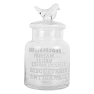 Clayre & Eef | Voorraadpot Deksel Transparant ø 13x23 cm | 6GL5210