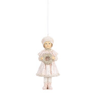 Clayre & Eef | Decoratie hanger Kind Roze 5x4x11 cm | 6PR5658