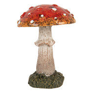 Clayre &amp; Eef   | Decoratie Paddenstoel Rood Wit &oslash; 6x8 cm | 6PR5746