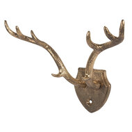 Clayre & Eef | Wandhaak Goudkleurig 17x8x12 cm | 6Y5899