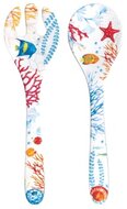 Dekoratief | Set 2 saladelepels 'Bora Bora', melamine, 28x7cm | A241009