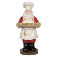 Clayre &amp; Eef   | Kerstdecoratie Kerstman Rood Wit 40x39x81 cm | 5PR0183