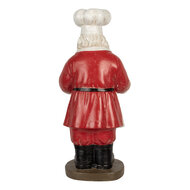 Clayre &amp; Eef   | Kerstdecoratie Kerstman Rood Wit 40x39x81 cm | 5PR0183