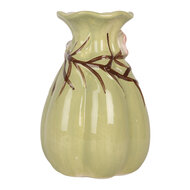Clayre & Eef | Vaas Groen Roze ø 10x14 cm | 6CE2316
