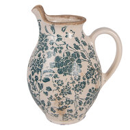 Clayre & Eef | Decoratieve Schenkkan Beige Groen 16x12x19 cm | 6CE2237S