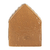 Clayre & Eef | Decoratie Huisje met LED Bruin Wit 8x6x10 cm | 6CE2330