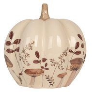 Clayre &amp; Eef   | Decoratie Pompoen Beige Bruin &oslash; 18x18 cm | 6CE2239M