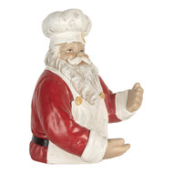Clayre & Eef | Wijnfles houder Kerstman Rood Wit 25x25x35 cm | 6PR5750