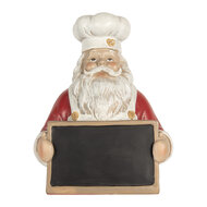 Clayre &amp; Eef   | Kerstdecoratie Kerstman Rood Wit 24x16x30 cm | 6PR5751