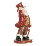 Clayre &amp; Eef   | Kerstdecoratie Kerstman Rood Wit 12x9x21 cm | 6PR5755