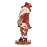 Clayre &amp; Eef   | Kerstdecoratie Kerstman Rood Wit 12x9x21 cm | 6PR5755