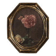 Clayre &amp; Eef   | Schilderij Zwart Goudkleurig 25x3x30 cm | 6PR5798