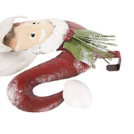 Clayre & Eef | Wanddecoratie Kerstman Wit Rood 30x10x79 cm | 5Y1318