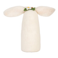 Clayre &amp; Eef   | Vilten Muis Wit Roze 23x10x23 cm | 66321