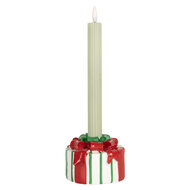 Clayre & Eef | Kandelaar Wit Rood 12x11x7 cm | 6PR5774