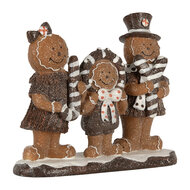 Clayre & Eef | Decoratie peperkoekpoppen Bruin Wit 20x7x17 cm | 6PR5855