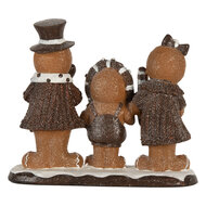 Clayre & Eef | Decoratie peperkoekpoppen Bruin Wit 20x7x17 cm | 6PR5855