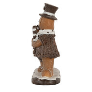 Clayre & Eef | Decoratie peperkoekpoppen Bruin Wit 20x7x17 cm | 6PR5855