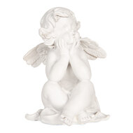 Clayre & Eef | Decoratie Engelen (set 4) Wit 16x14x19 cm | 6PR5914
