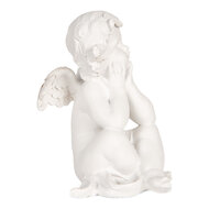 Clayre & Eef | Decoratie Engelen (set 4) Wit 16x14x19 cm | 6PR5914