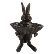 Clayre &amp; Eef   | Vogelbad Bruin 16x13x17 cm | 6Y5740