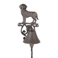 Clayre &amp; Eef   | Ouderwetse Deurbel Gietijzer Bruin 14x14x24 cm | 6Y5796