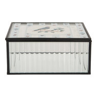 Clayre & Eef | Decoratief Opbergdoosje Transparant 18x14x8 cm | 6Y5949