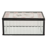 Clayre & Eef | Decoratief Opbergdoosje Transparant 15x10x6 cm | 6Y5950