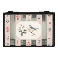 Clayre & Eef | Decoratief Opbergdoosje Transparant 15x10x6 cm | 6Y5950