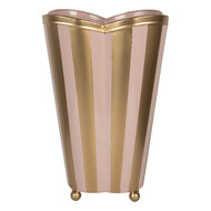 Clayre & Eef | Decoratie Vaas Roze Goudkleurig 22x22x35 cm | 6Y5951