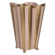 Clayre & Eef | Decoratie Vaas Roze Goudkleurig 22x22x35 cm | 6Y5951