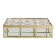 Clayre & Eef | Decoratief Opbergdoosje Transparant 20x16x5 cm | 6Y5952