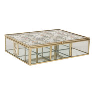 Clayre & Eef | Decoratief Opbergdoosje Transparant 20x16x5 cm | 6Y5952