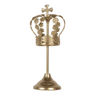 Clayre & Eef | Decoratie Kroon Goudkleurig ø 12x30 cm | 6Y5957