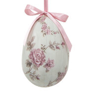 Clayre & Eef | Decoratie Hanger Ei (set 9) Meerkleurig ø 5x8 cm | 65906