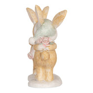 Clayre & Eef | Decoratie Konijnen Bruin Wit 10x5x10 cm | 6PR5882