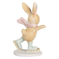 Clayre & Eef | Decoratie Konijn Bruin Wit 6x5x10 cm | 6PR5887
