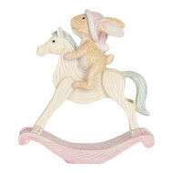 Clayre &amp; Eef   | Decoratie Konijn Bruin Wit 13x4x14 cm | 6PR5888