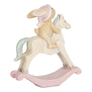 Clayre &amp; Eef   | Decoratie Konijn Bruin Wit 13x4x14 cm | 6PR5888
