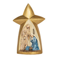 Clayre & Eef | Kerstdecoratie Kerstgroep Goudkleurig Bruin 14x6x21 cm | 6PR5893