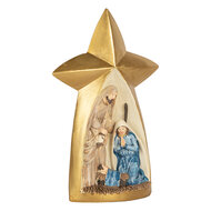 Clayre & Eef | Kerstdecoratie Kerstgroep Goudkleurig Bruin 14x6x21 cm | 6PR5893