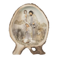 Clayre & Eef | Kerstdecoratie Kerstgroep Beige Bruin 14x5x19 cm | 6PR5918